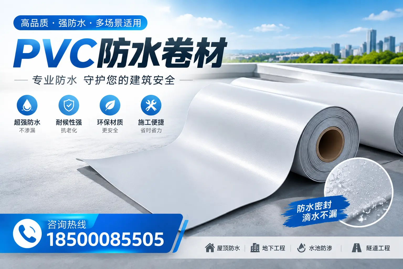 PVC防水卷材的市场竞争分析，杭州品牌选择参考
